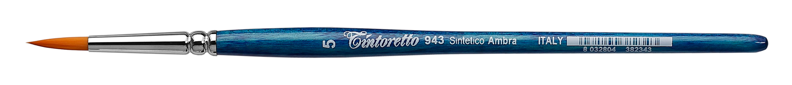 Кисть синтетика 5 круглая Tintoretto Amber на короткой ручке 488₽