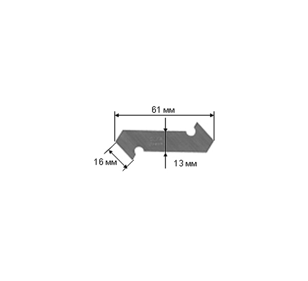 Лезвия OLFA для резака P-800, 3 шт двухсторонние 13(16)х61х0,6 мм лезвия для резака 10 шт
