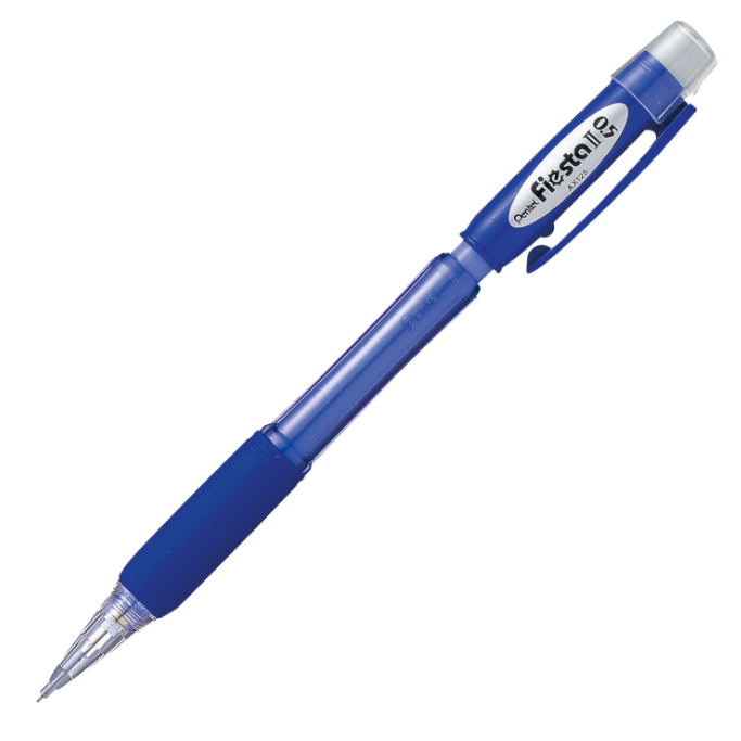 Карандаш автоматический Pentel Fiesta II 0,5 мм, c резиновым грипом, синий корпус ластик pentel hi polymer eraser ain standart 65х13 6х13 6 мм