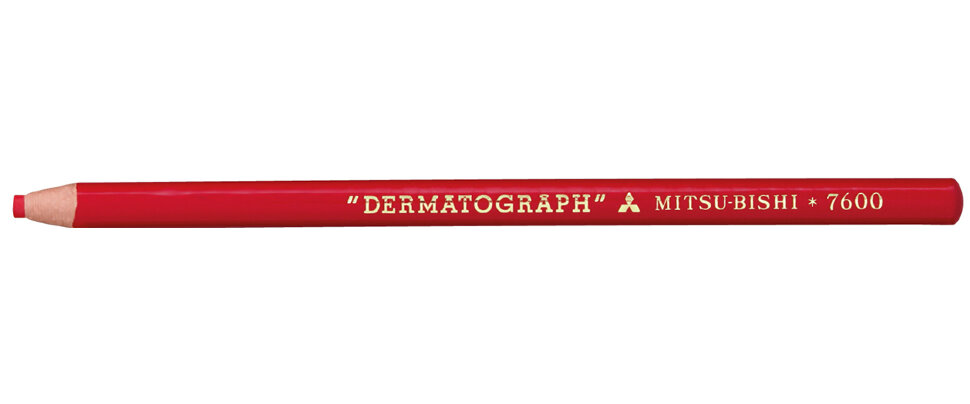 Карандаш по стеклу, пластику металлу Uni P 7600, красный карандаш по кафелю и стеклу 240 мм startul master st4310