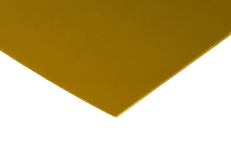 Картон дизайнерский, высокоглянцевый односторонний цветной Decoriton лист 21х30 см 250 г, золото