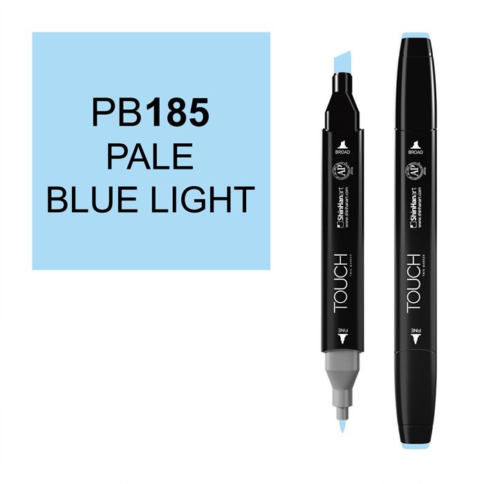 Маркер спиртовой Touch Twin цв. PB185 бледный светло-синий пазл сортер городские приключения 12 деталей