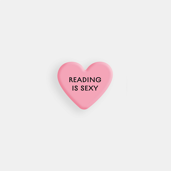 Стикер объемный "Reading is sexy"
