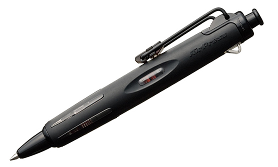 Ручка шариковая автоматическая Tombow AIRPRESS черный корпус, стержень 0,7 мм черный