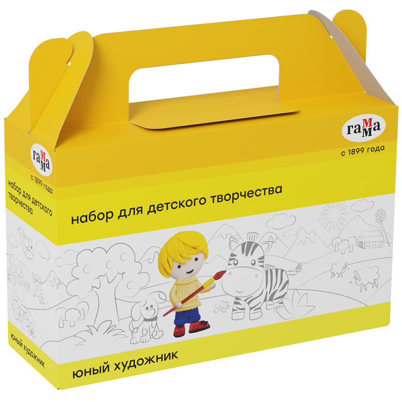 набор для рисования faber castell классический 7 предметов в картонной коробке Набор для детского творчества Гамма 