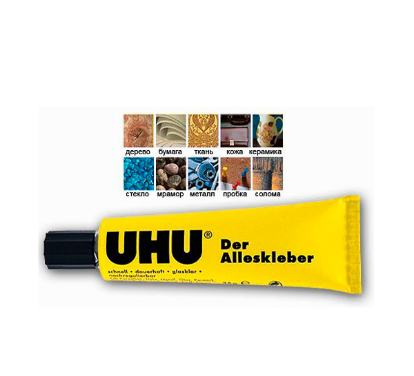 Клей универсальный UHU "Alleskleber Gel" 35 мл, в блистере