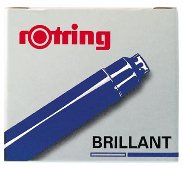 Картриджи для ручек Rotring "ArtPen" 6 шт цвет синий