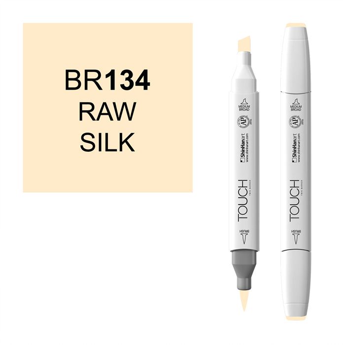 Маркер спиртовой BRUSH Touch Twin цв. BR134 сырой шёлк