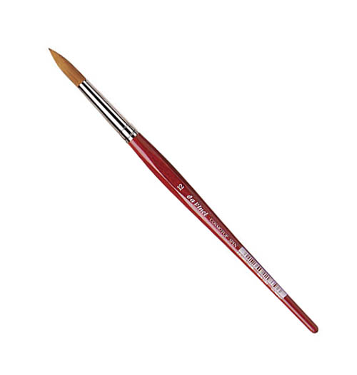 Кисть синтетика №12 круглая Da Vinci 5580 короткая ручка DV-5580-12 - фото 1