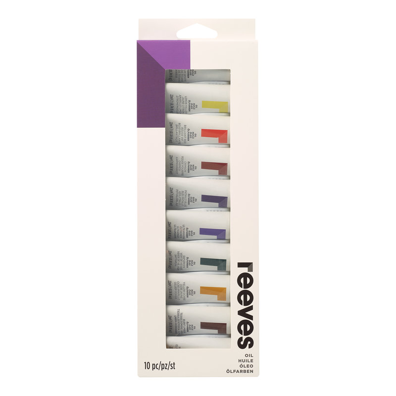 Набор масла Reeves 22 мл*10 цв, в картонной упаковке