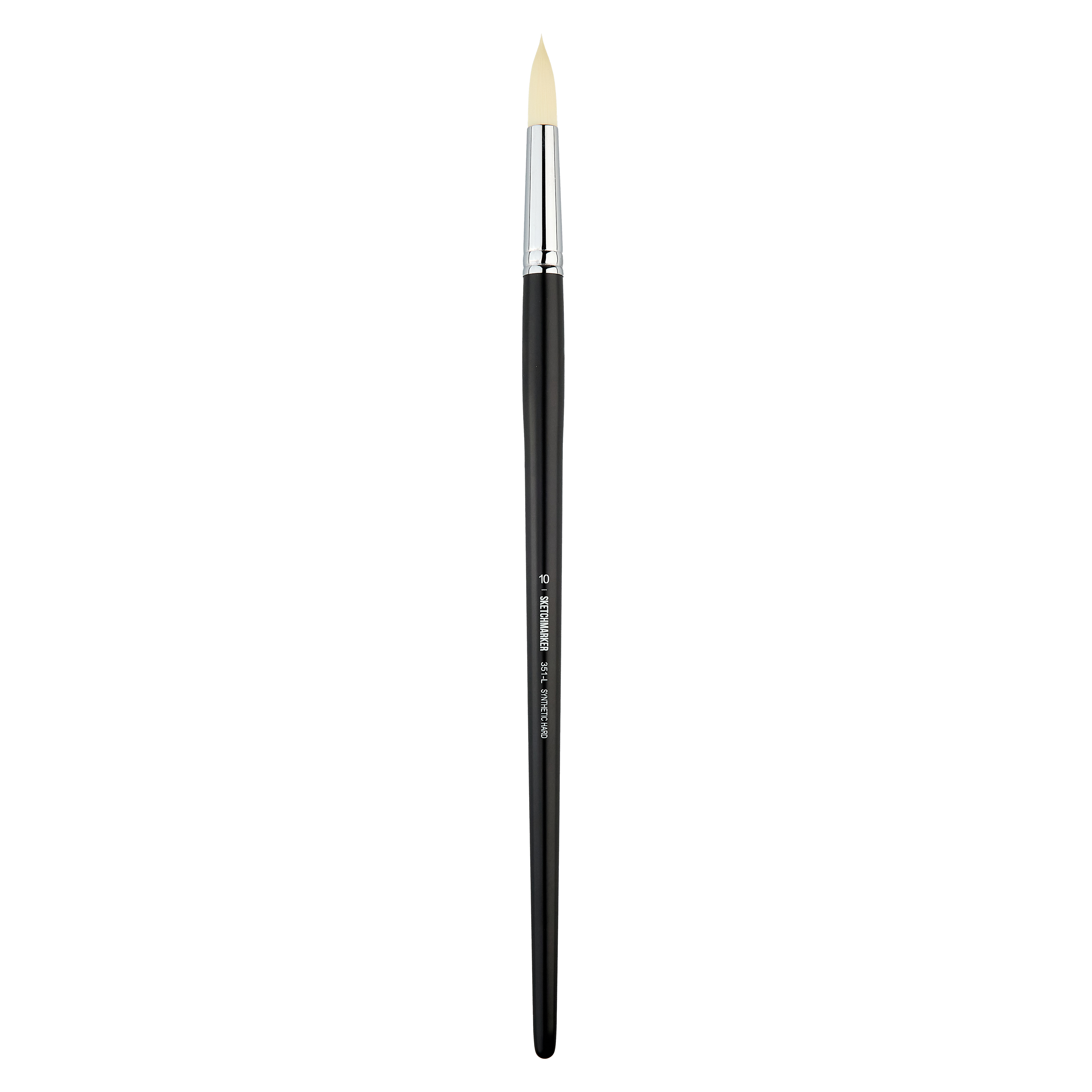 Кисть жесткая синтетика №10 круглая Sketchmarker "351" ручка длинная