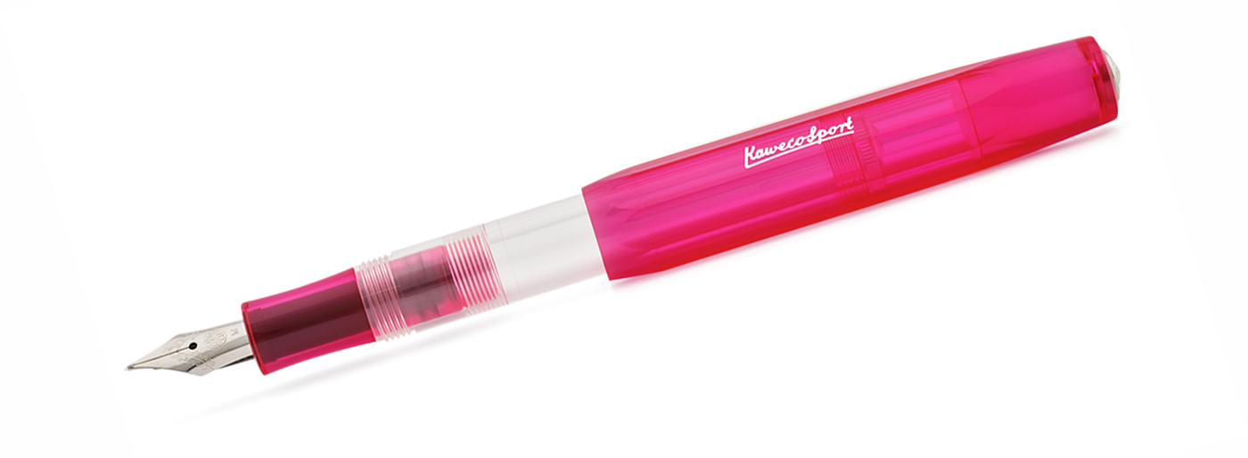 Ручка перьевая Kaweco ICE Sport M 0,9 мм, чернила синие, корпус розовый KW10000576 - фото 1