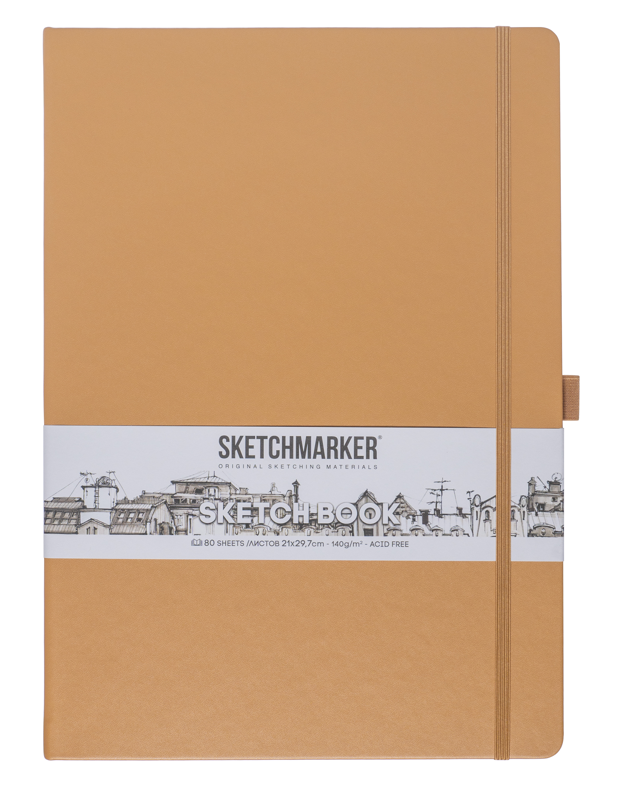 Блокнот для зарисовок Sketchmarker 21297 cм 80 л 140 г твердая обложка Капучино 875₽