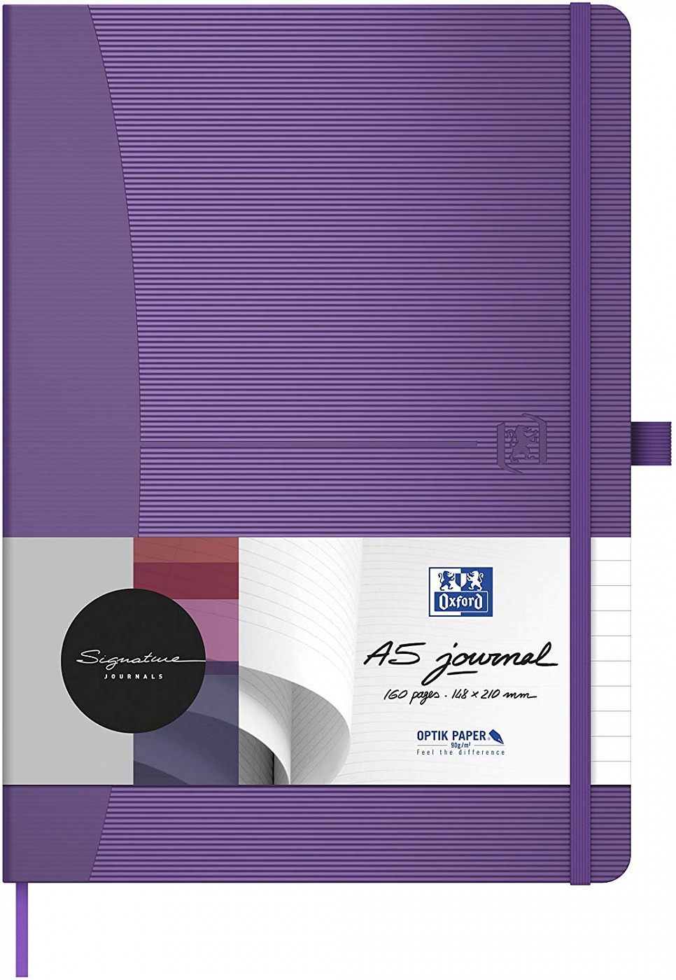 Блокнот в линейку OXFORD Signature A5 80 л твердая обложка пурпурный roberto cavalli signature 30
