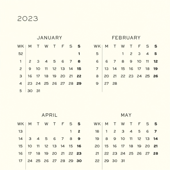 Еженедельник-блокнот датир. Leuchtturm1917 Composition B5 на 2023г, дни без расписания, 72л, тв. обл