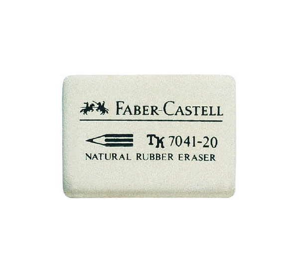 Ластик Faber-castell 7041 из каучука для чернографитных и цветных карандашей ластик abc