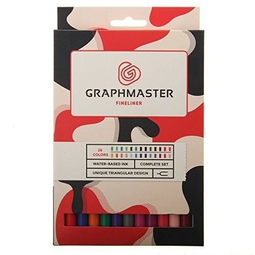 Набор линеров Graphmaster Fineliner 26 цветов GM-FineLinerSet