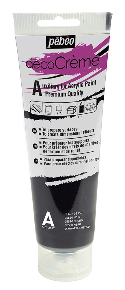Грунт декоративный PEBEO decoCreme 120 мл черный 916₽