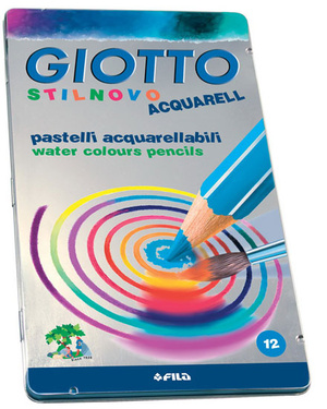 Набор карандашей акварельных Fila Giotto Stilnovo 12 цв в метал кор 1145₽