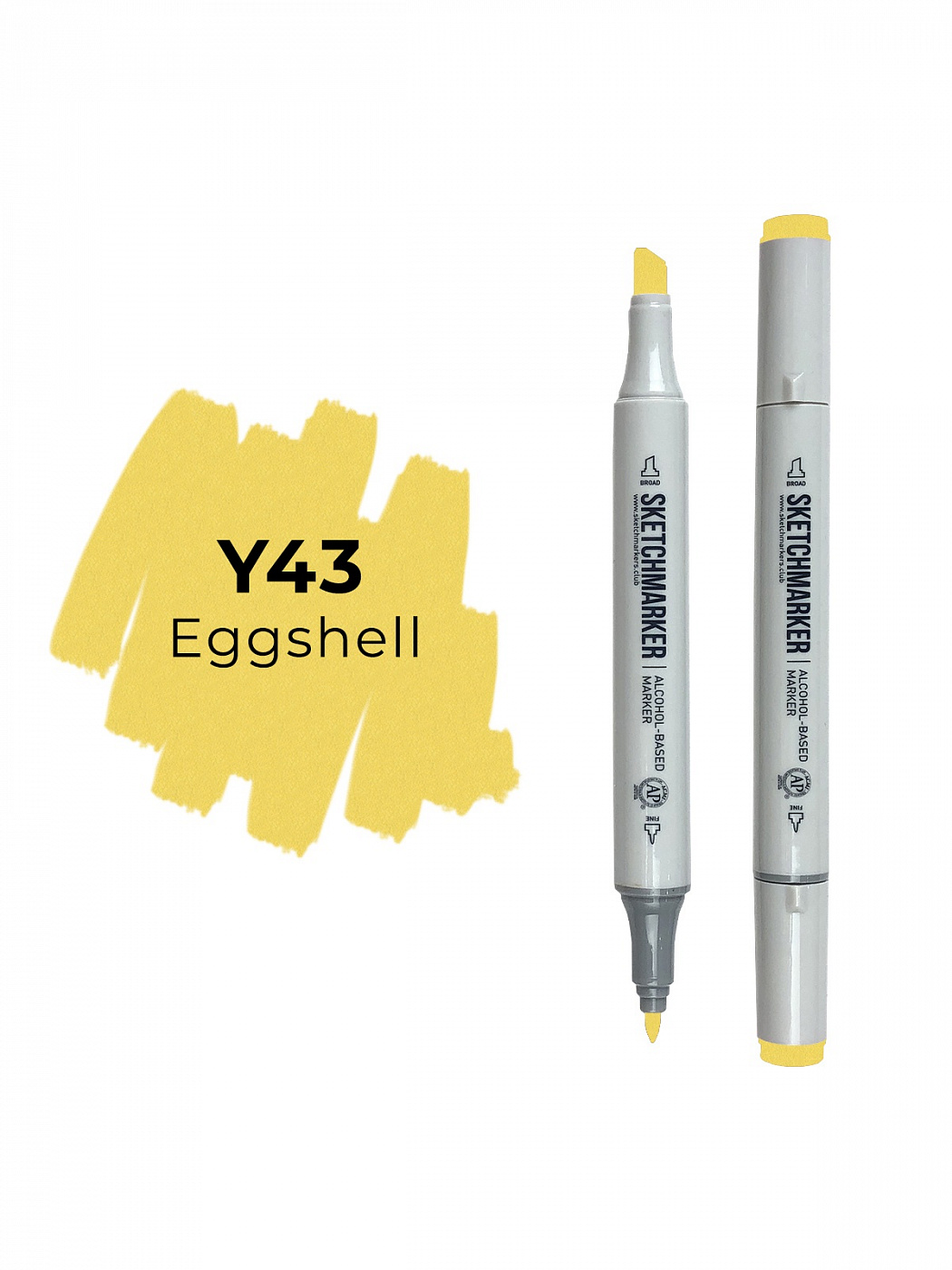 Маркер двухсторонний на спиртовой основе Sketchmarker Цвет Яичная скорлупа