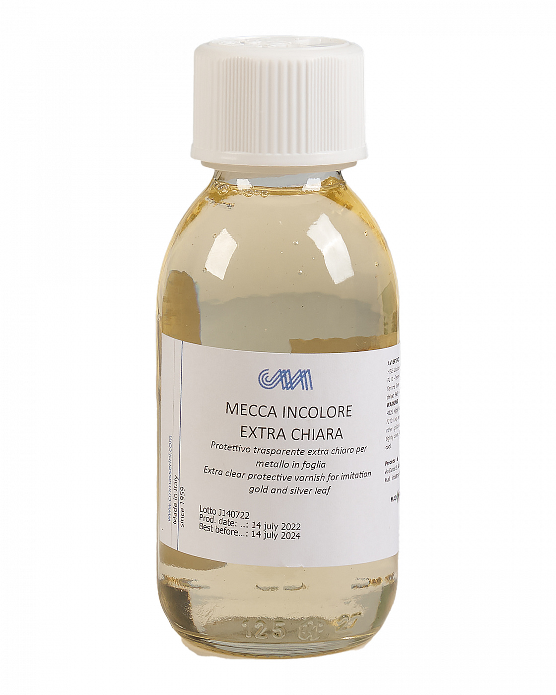 Лак для золочения Masserini защитный бесцветный 125 мл, стеклянная бутылка M-MECINC002