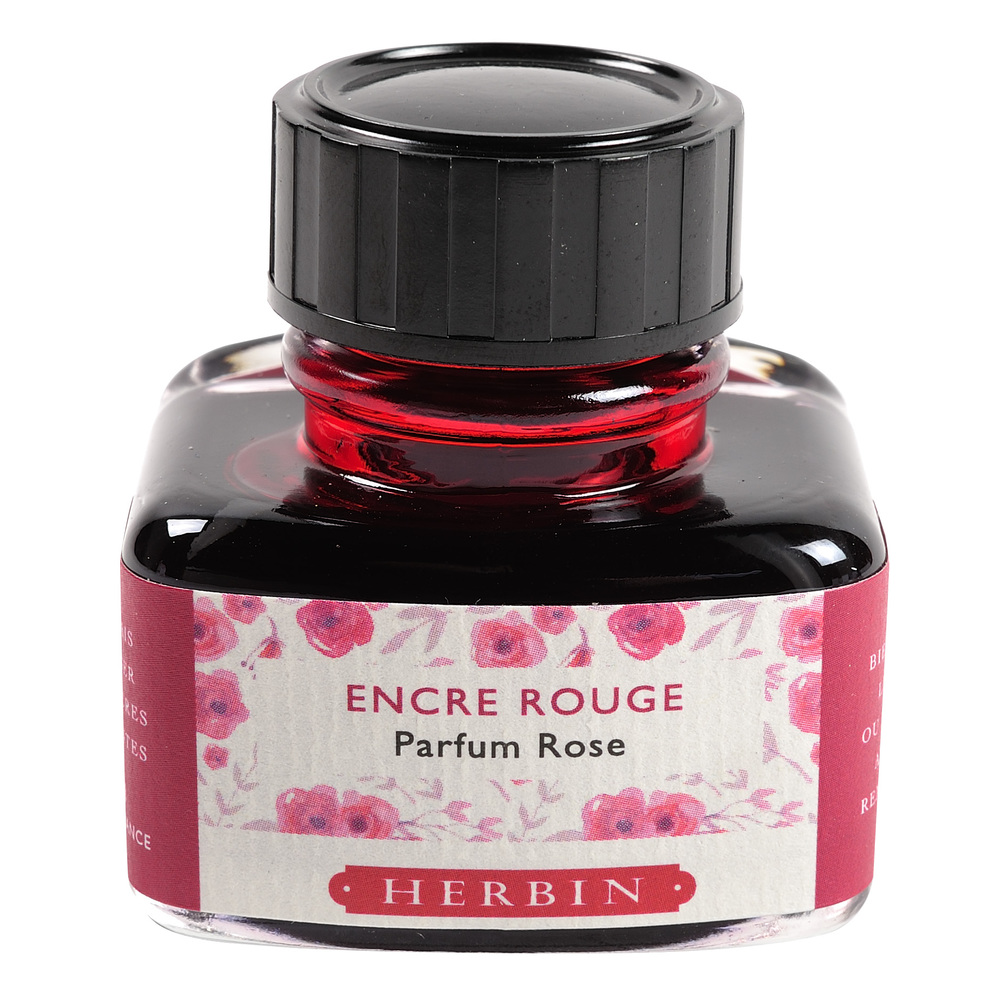 Чернила ароматизированные в банке Herbin, 30 мл, Красный, Роза семена глоксиния прекрасная роза адмирала f1 4 шт