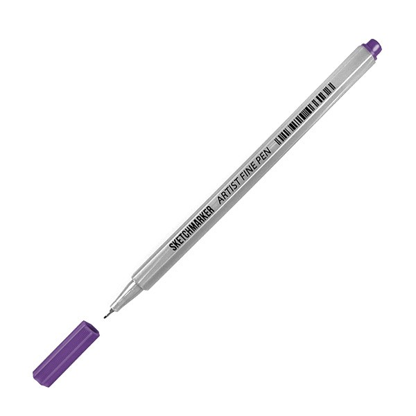 Ручка капиллярная SKETCHMARKER Artist fine pen цв. Сливовый скетчинг маркерами с а расторгуевой 6 жанров 6 уроков