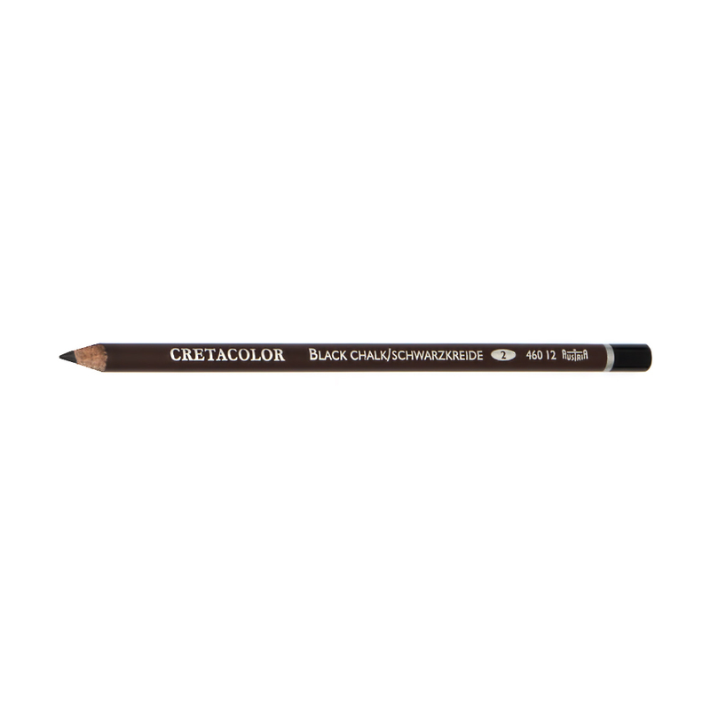 Карандаш Cretacolor Черный мел, круглый корпус диаметром 7,5 мм, диаметр стержня 3,8 мм карандаш ч гр аниме лисенок hb круглый