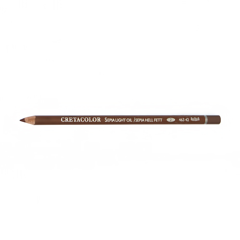 Карандаш Сепия светлая масляная CRETACOLOR карандаш белый мел нежирный мягкий cretacolor