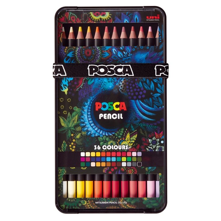 Набор карандашей цветных UNI "POSCA" 36 шт