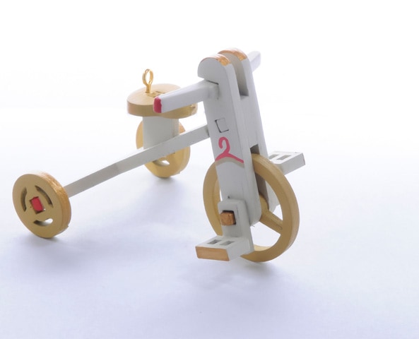 Игрушка Новогодняя IDH Center wood-souvenirs Детский велосипед 1013 Classic Yellow Wheels 748₽