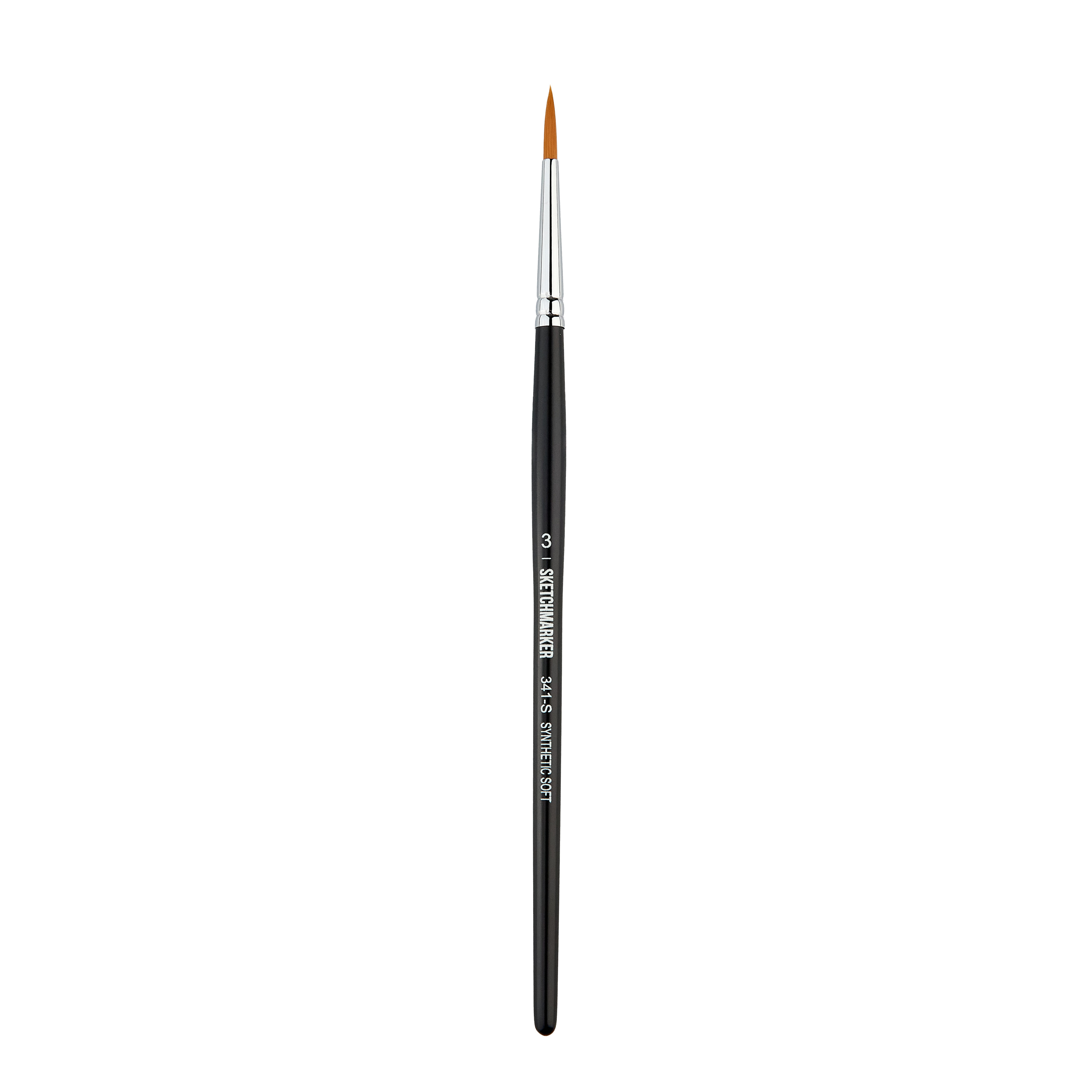 Кисть синтетика мягкая №3 круглая Sketchmarker "341" ручка короткая
