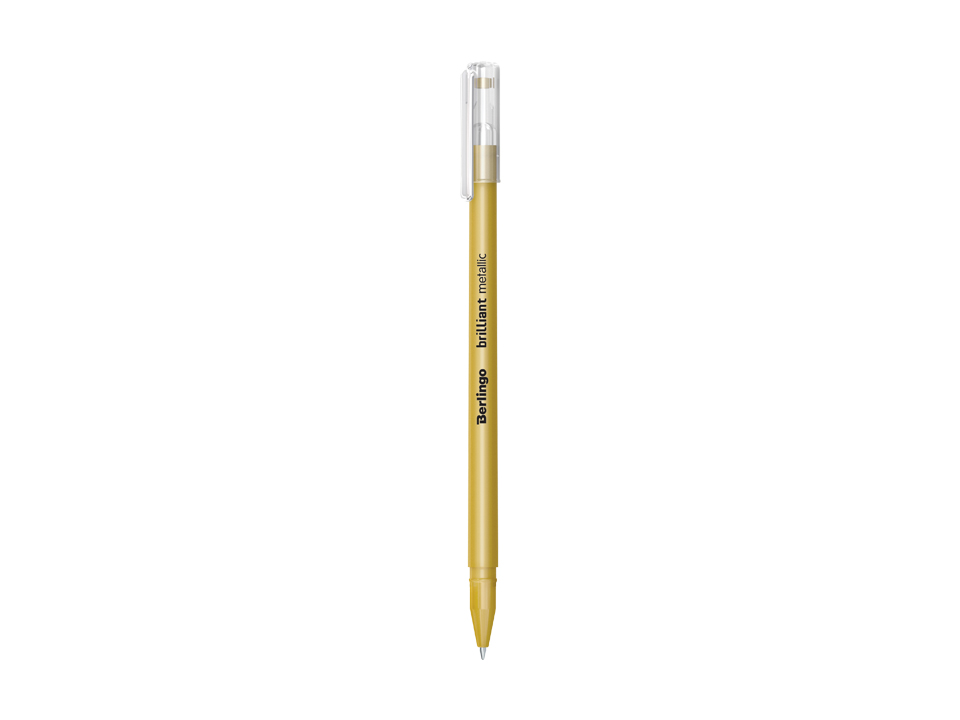 ручка гелевая berlingo brilliant metallic 0 8 мм золото металлик Ручка гелевая Berlingo 