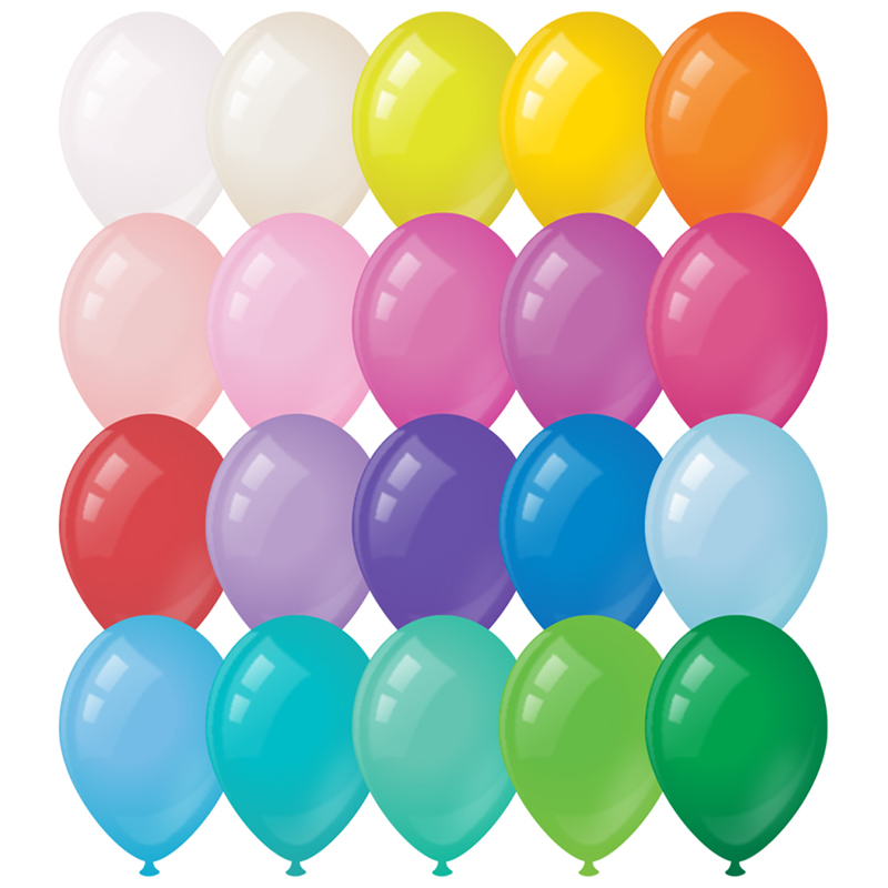 Набор воздушных шаров MESHU М12/30 см, 100 шт, пастель, 20 цветов ассорти набор бурлящих шаров для ванн laboratory katrin ocean spa зелёная долина 4х40г