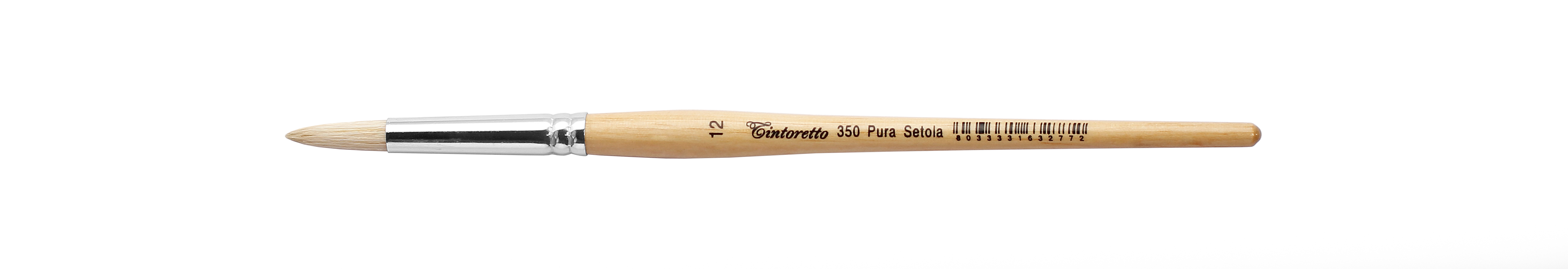 Кисть щетина 12 круглая Tintoretto на короткой ручке 351₽
