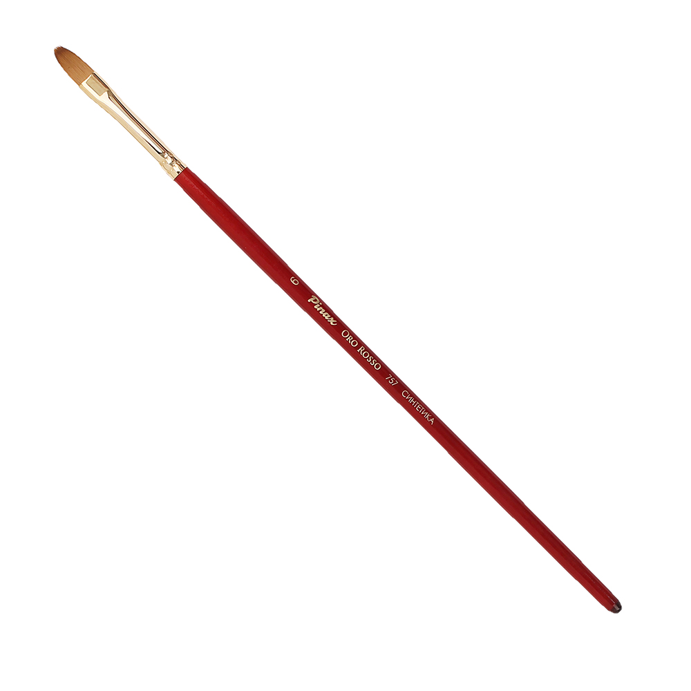 Купить Кисть синтетика №6 овальная Pinax Oro Rosso 757 короткая ручка, Китай