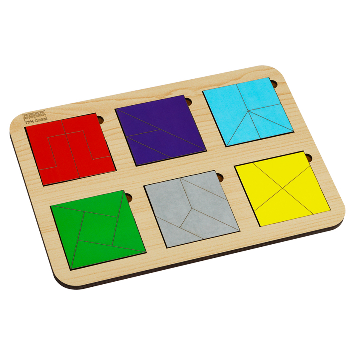 развивающая игрушка три совы пирамидка радуга дуга дерево 7 деталей классические а Развивающая игра ТРИ СОВЫ 