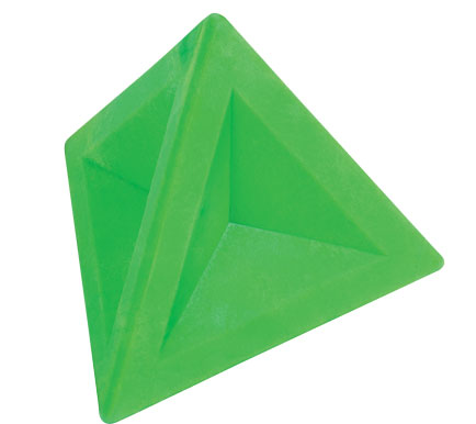 Ластик треугольный Brunnen 4,5х4,5х4 см, зеленый BRN-29974-52