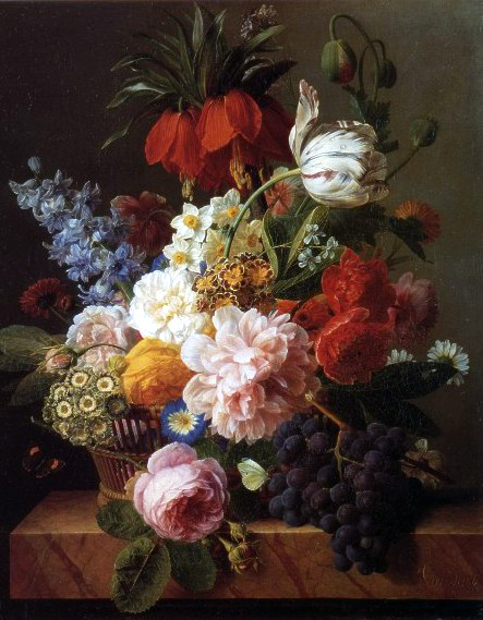 Тетрадь Fruits and flowers - цветок