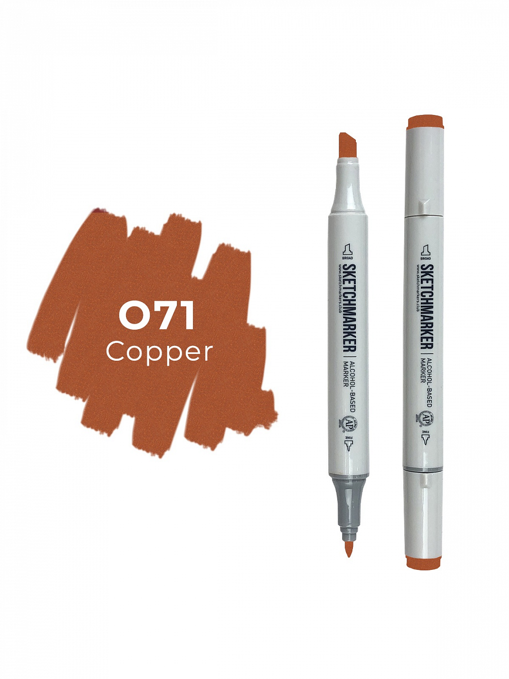 Маркер двухсторонний на спиртовой основе Sketchmarker Цвет Медный