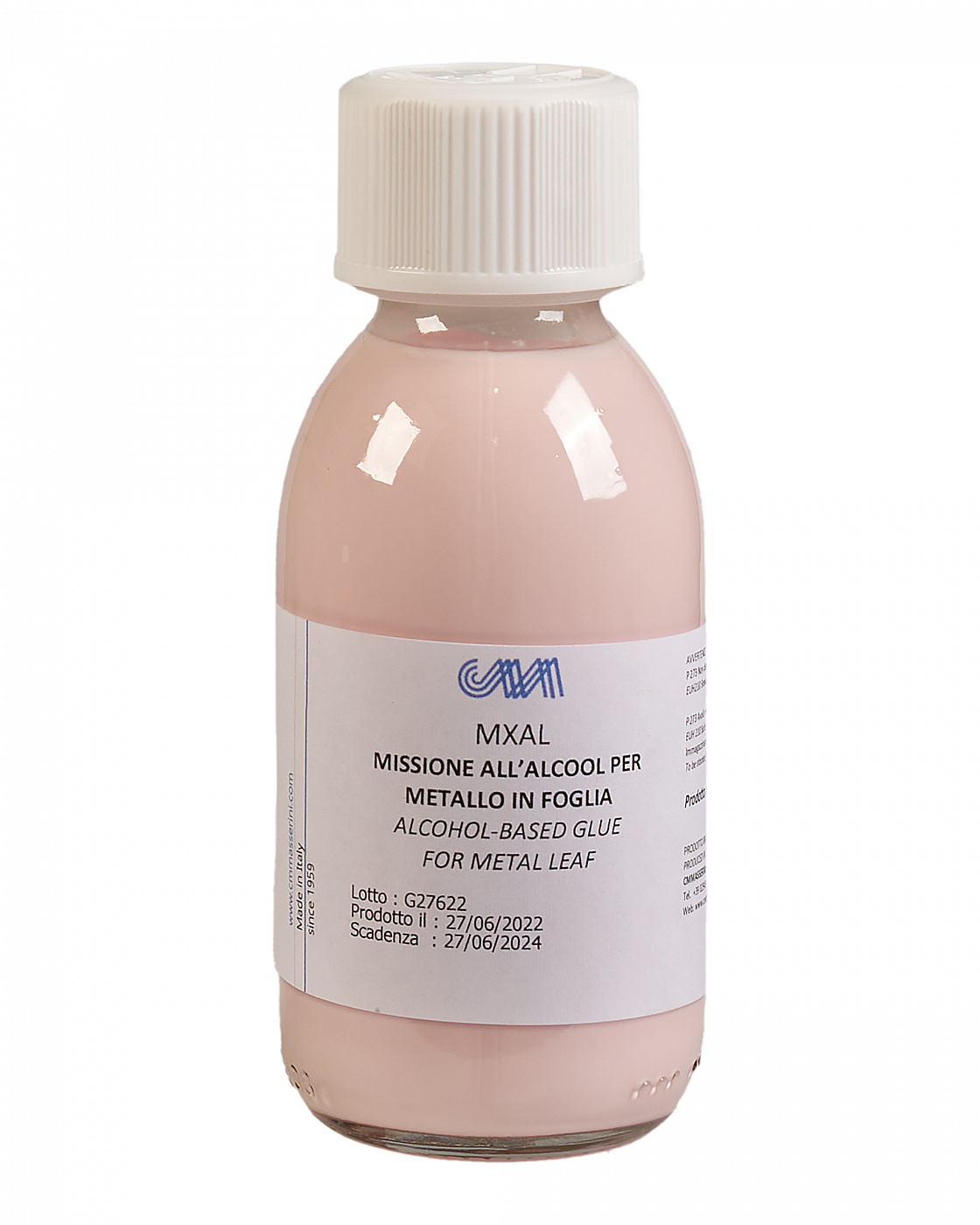 Клей для золочения Masserini спиртовой 125 мл, стеклянная бутылка MMXALL002 - фото 1