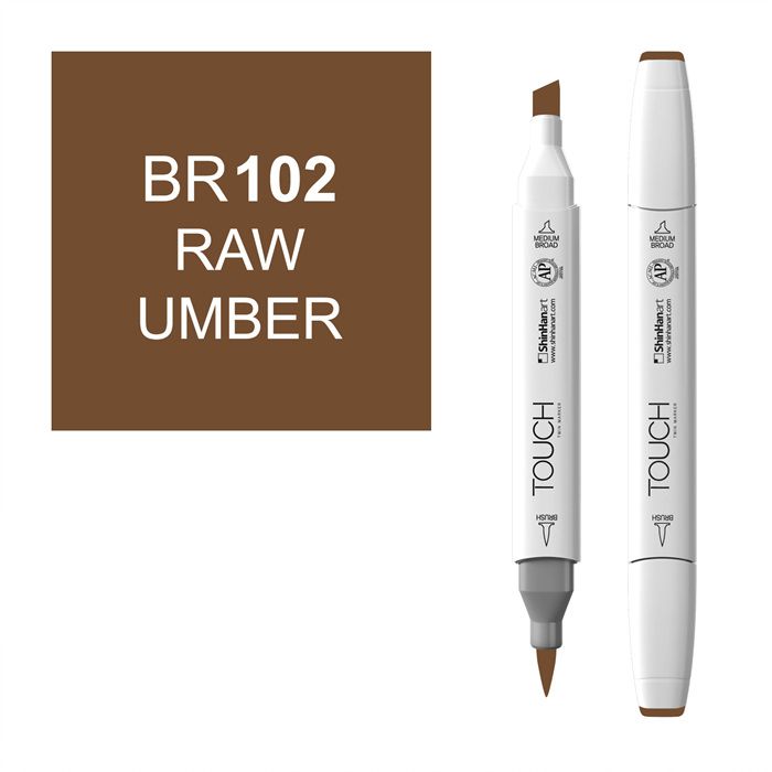 Маркер спиртовой BRUSH Touch Twin цв. BR102 темно коричневый