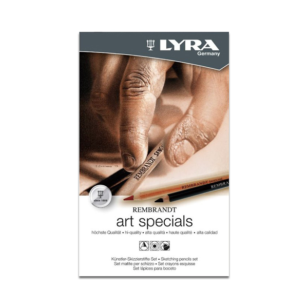 набор для рисования cretacolor artino graphite 10 предметов в метал коробке Набор карандашей художественных Lyra 