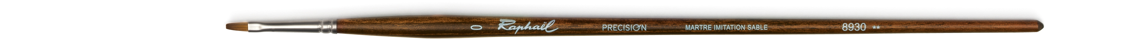 Кисть синтетика имитация соболь 0 плоская Sennelier quotPrecision quot длинная ручка 942₽