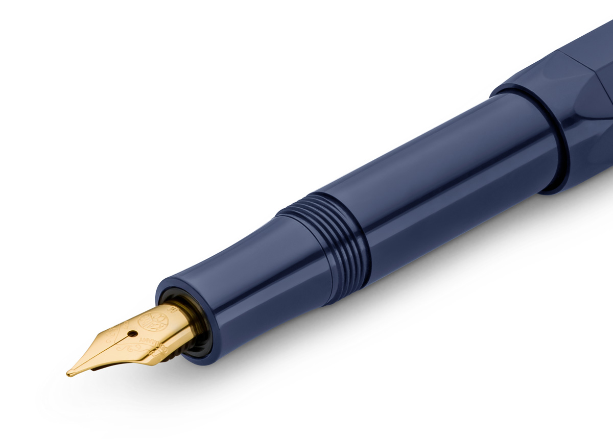 Ручка перьевая Kaweco CLASSIC Sport F 0,7 мм, чернила синие, корпус синий морской KW10001738 - фото 5