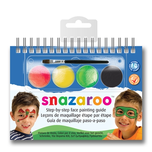 Набор красок для лица Snazaroo 4 цв для мальчиков