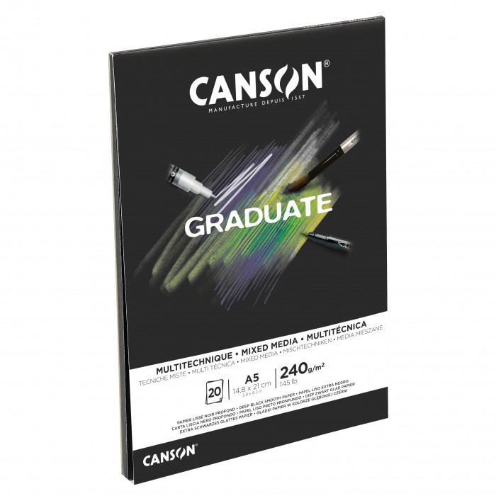 -    Canson Graduate BLACK 20  240 
