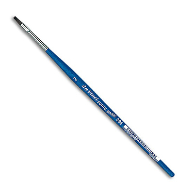 Кисть синтетика №2 плоская Da Vinci 394 короткая ручка DV-394-2 - фото 1