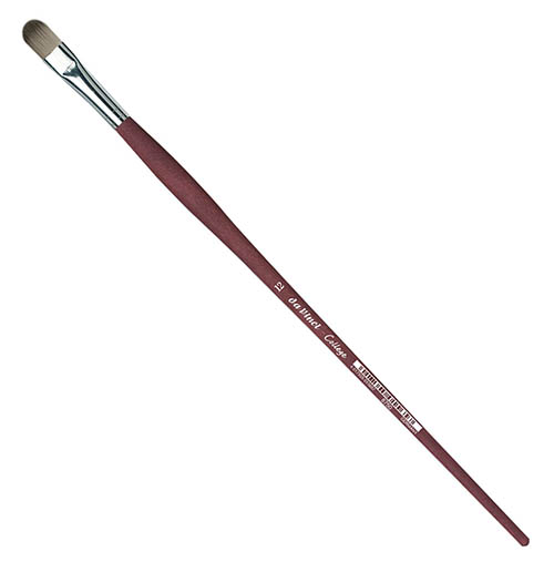 Кисть синтетика №12 овальная Da Vinci 8750 длинная ручка DV-8750-12 - фото 1