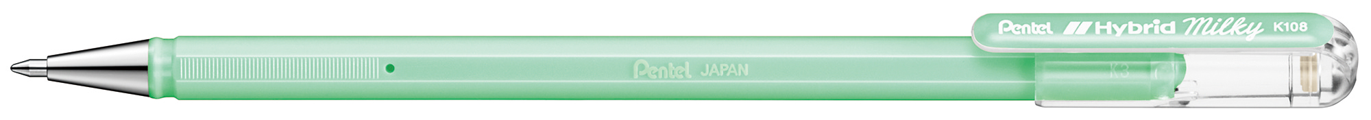Ручка гелевая Pentel quotHybrid Milky quot 08 мм стержень пастельный салатовый 279₽